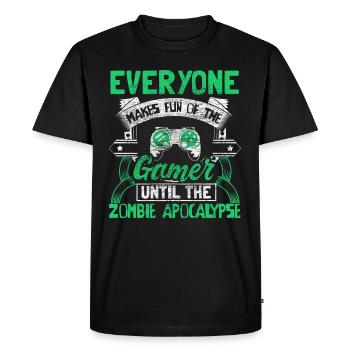 Zombie Apocalypse Gaming Épidémie Cadeau - T-shirt Premium bio Homme - noir - Devant - Nico (187cm)