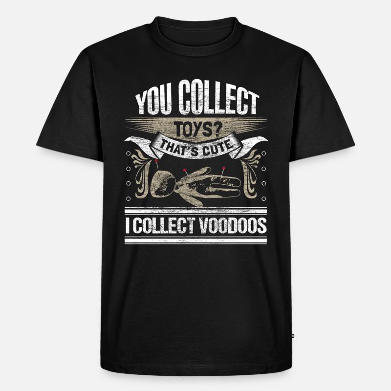 Voodoo Bondieu Gruselig Geschenkidee - Männer Premium Bio T-Shirt - Schwarz