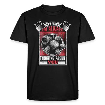 Voodoo Halloween Curse Gift - Men's Premium Organic T-Shirt - black - Front - Nico (187cm)