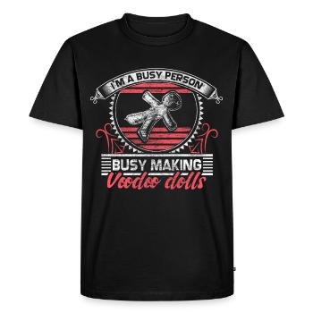 Aiguille magique vaudou - T-shirt Premium bio Homme - noir - Devant - Nico (187cm)