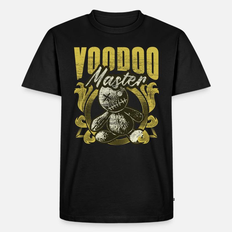Voodoo Puppe Spruch Geschenkidee - Männer Premium Bio T-Shirt - Schwarz