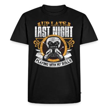 Voodoo Ghost Creepy - T-shirt Premium bio Homme - noir - Devant - Nico (187cm)