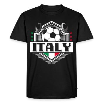 Italy Football Italian Sport Gift Idea - Men's Premium Organic T-Shirt - black - Front - Nico (187cm)