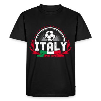 Italy Football Italian National Team - Men's Premium Organic T-Shirt - black - Front - Nico (187cm)