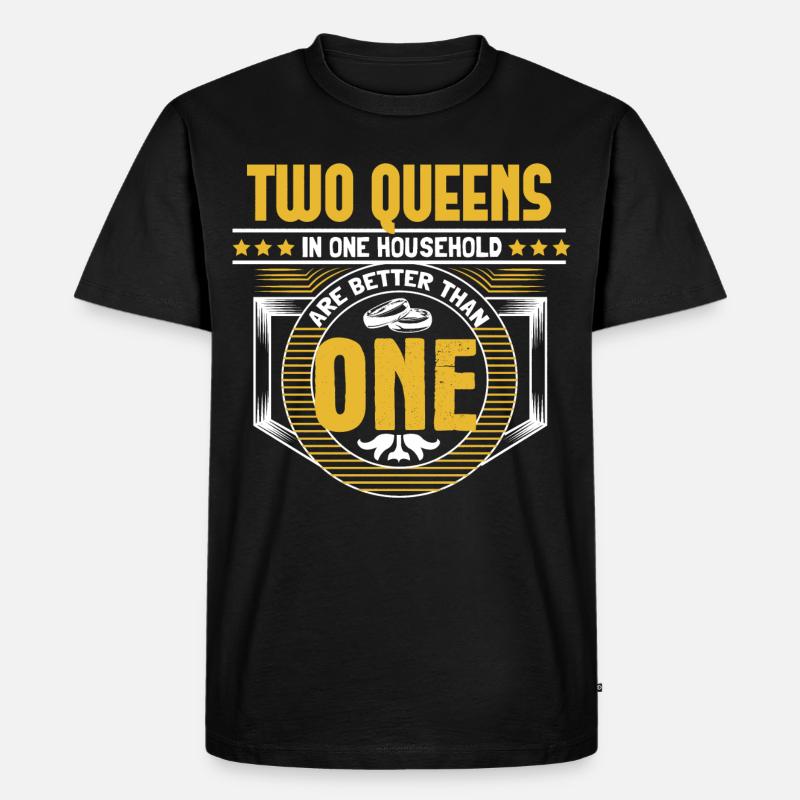 Homo Ehe LGBT+ Liebe Geschenkidee - Männer Premium Bio T-Shirt - Schwarz