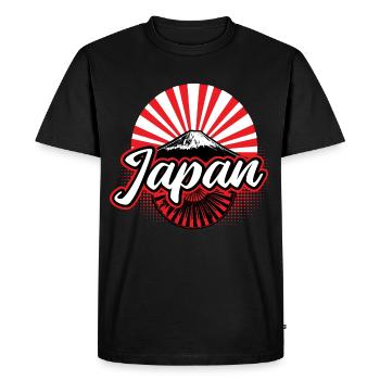 Japan Sakura Nippon Gift - Men's Premium Organic T-Shirt - black - Front - Nico (187cm)