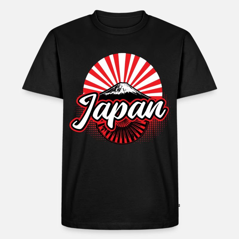 Japan Sakura Nippon Geschenk - Männer Premium Bio T-Shirt - Schwarz