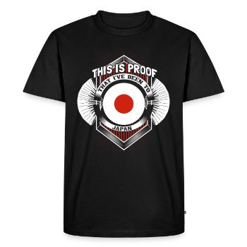 Drapeau geisha du Japon - T-shirt Premium bio Homme - noir - Devant - Nico (187cm)