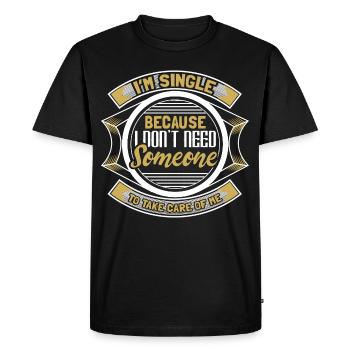 Cadeau du Parti de l’indépendance unique - T-shirt Premium bio Homme - noir - Devant - Nico (187cm)