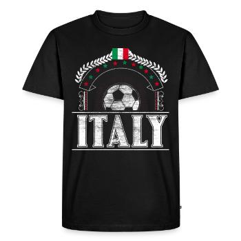 Italy Football Italy Footballer Gift - Men's Premium Organic T-Shirt - black - Front - Nico (187cm)