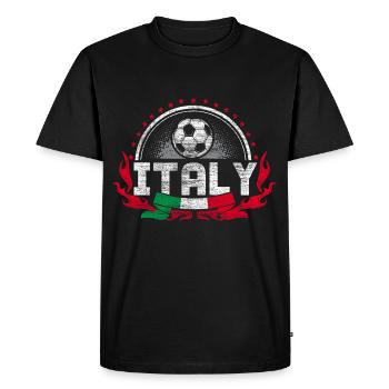 Italy Football Italian Championship Gift - Men's Premium Organic T-Shirt - black - Front - Nico (187cm)