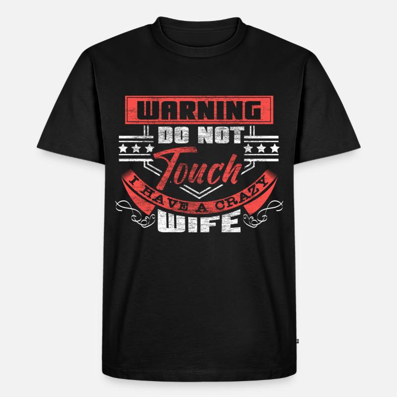 Ehe Verheiratet Ehering Geschenkidee - Männer Premium Bio T-Shirt - Schwarz