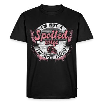Cadeau d’anniversaire de mariage des conjoints - T-shirt Premium bio Homme - noir - Devant - Nico (187cm)
