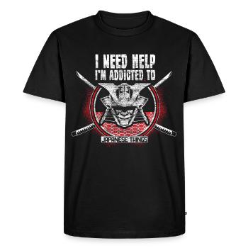 Japon Anime Nippon Cadeau - T-shirt Premium bio Homme - noir - Devant - Nico (187cm)