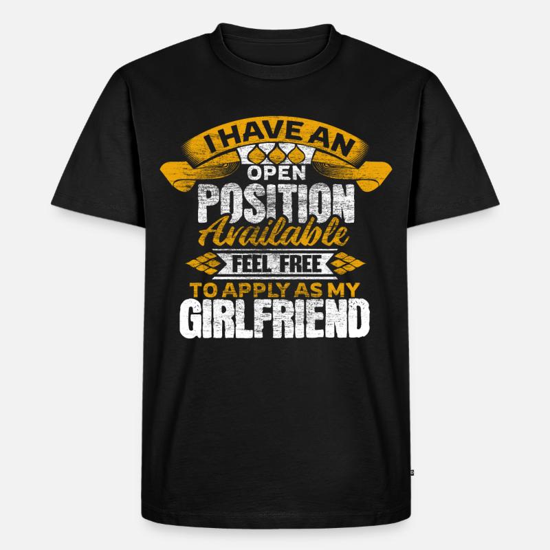 Single Stolz Spruch - Männer Premium Bio T-Shirt - Schwarz