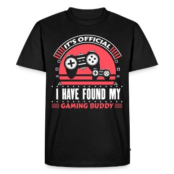 Père et Fils Naissance Papa Cadeau - T-shirt Premium bio Homme - noir - Devant - Nico (187cm)