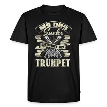 Trumpet Trumpet Player Chapel Gift Idea - Men's Premium Organic T-Shirt - black - Front - Nico (187cm)