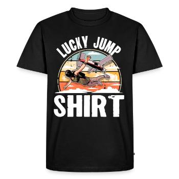 Parachute parachutiste parachutiste - T-shirt Premium bio Homme - noir - Devant - Nico (187cm)