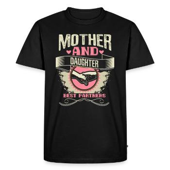 Idée cadeau de famille mère-fille - T-shirt Premium bio Homme - noir - Devant - Nico (187cm)