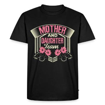 Mère Fille Meilleurs Amis Cadeau d’amour - T-shirt Premium bio Homme - noir - Devant - Nico (187cm)