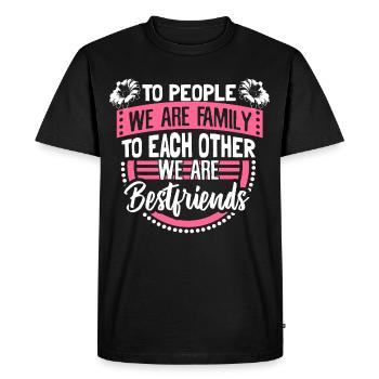 Journée de l’enfance mère-fille - T-shirt Premium bio Homme - noir - Devant - Nico (187cm)