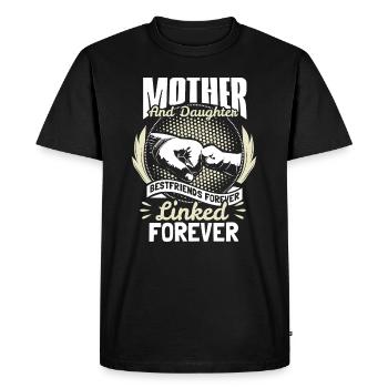 Cadeau de cohésion de la Journée mère-fille - T-shirt Premium bio Homme - noir - Devant - Nico (187cm)