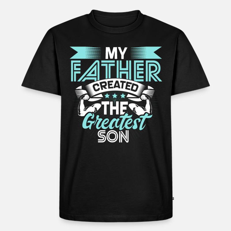 Bester Sohn Geschenk - Männer Premium Bio T-Shirt - Schwarz
