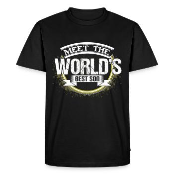 Son Birth Birthday Gift Idea - Men's Premium Organic T-Shirt - black - Front - Nico (187cm)
