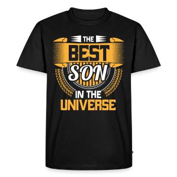 Best Son Family Young Gift Idea - Men's Premium Organic T-Shirt - black - Front - Nico (187cm)