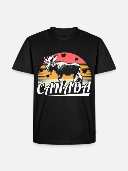 Canada Elk Nation - Men's Premium Organic T-Shirt - black