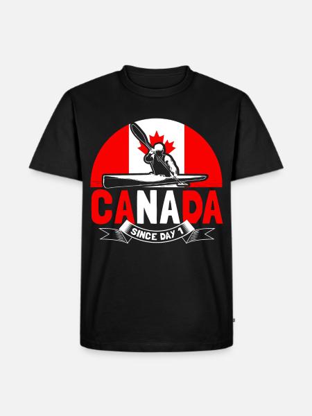 Canada Elk State Gift - Men's Premium Organic T-Shirt - black