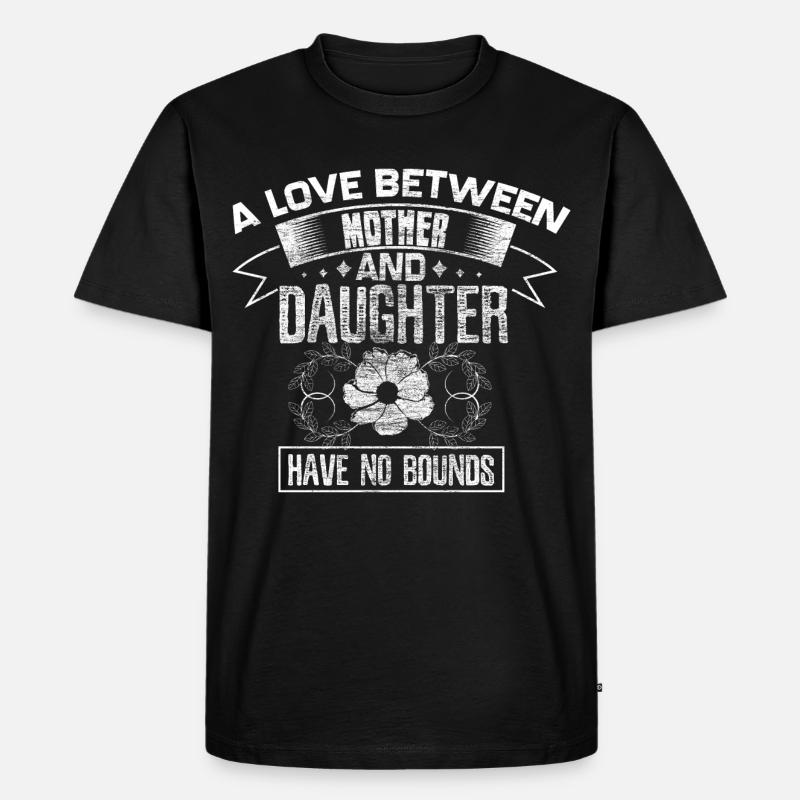Mutter und Tochter Geschenkidee - Männer Premium Bio T-Shirt - Schwarz