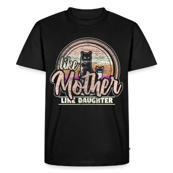 Mère et fille Meilleurs amis Parents Cadeau - T-shirt Premium bio Homme - noir - Devant - Nico (187cm)