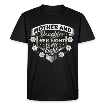 Idée cadeau de famille mère-fille - T-shirt Premium bio Homme - noir - Devant - Nico (187cm)