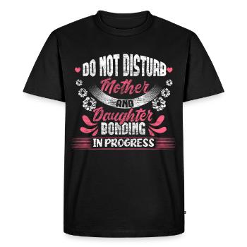 Mère et fille Journée des enfants Amour maternel - T-shirt Premium bio Homme - noir - Devant - Nico (187cm)
