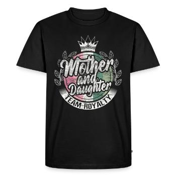 Mère Fille Mère Amour Idée cadeau - T-shirt Premium bio Homme - noir - Devant - Nico (187cm)