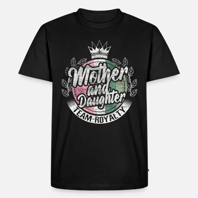 Mutter Tochter Mutterliebe Geschenkidee - Männer Premium Bio T-Shirt - Schwarz