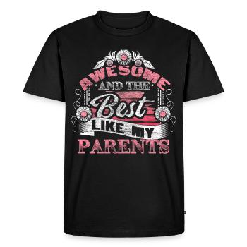 Meilleure idée cadeau amusante pour les parents de filles - T-shirt Premium bio Homme - noir - Devant - Nico (187cm)