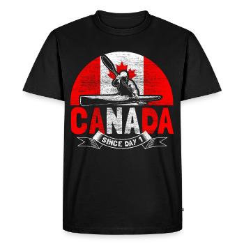 Cadeau de la fierté wapiti du Canada - T-shirt Premium bio Homme - noir - Devant - Nico (187cm)