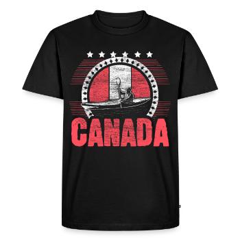 Cadeau de naissance pour pays du Canada - T-shirt Premium bio Homme - noir - Devant - Nico (187cm)
