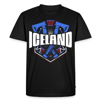 Islande Reykjavik Pride - T-shirt Premium bio Homme - noir - Devant - Nico (187cm)