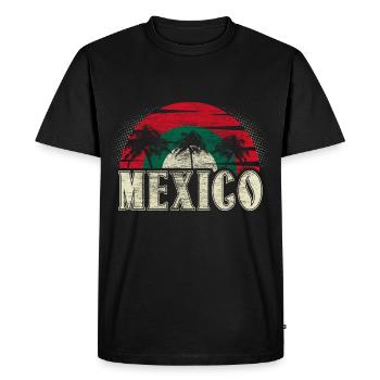 Mexico Salsa Coat of Arms Gift Idea - Men's Premium Organic T-Shirt - black - Front - Nico (187cm)
