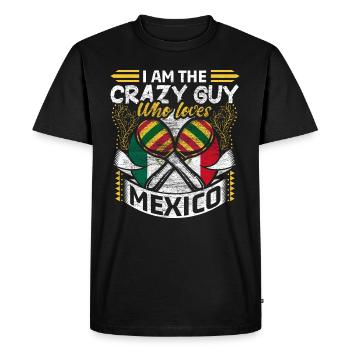 Mexique Sombrero Cadeau - T-shirt Premium bio Homme - noir - Devant - Nico (187cm)