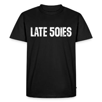 Fin des années 50 Anniversaire - T-shirt Premium bio Homme - noir - Devant - Nico (187cm)