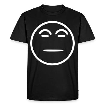Emoji sketch neutral white - Men's Premium Organic T-Shirt - black - Front - Nico (187cm)