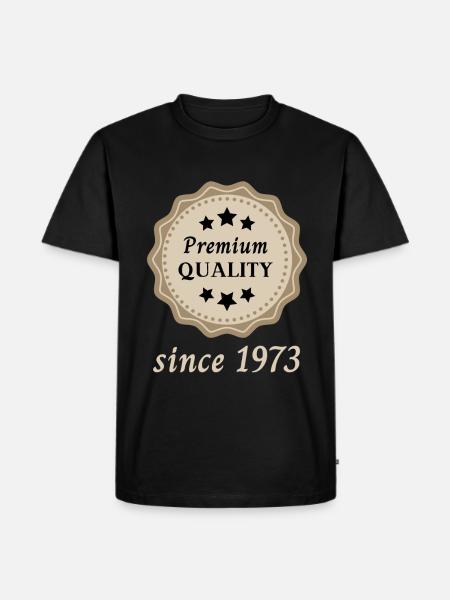 Premium Quality since 1973 - Men's Premium Organic T-Shirt - black