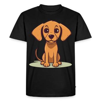 Conception de chien mignon pour les propriétaires de chiens - T-shirt Premium bio Homme - noir - Devant - Nico (187cm)