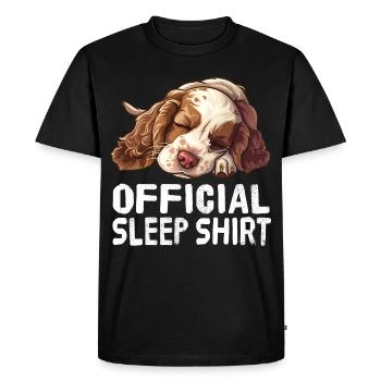 Chemise de nuit officielle Anglais Cocker Anglais - T-shirt Premium bio Homme - noir - Devant - Nico (187cm)