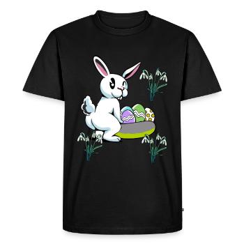 Easter Bunny Easter Nest Eggs Bunny Rabbit Child - Men's Premium Organic T-Shirt - black - Front - Nico (187cm)