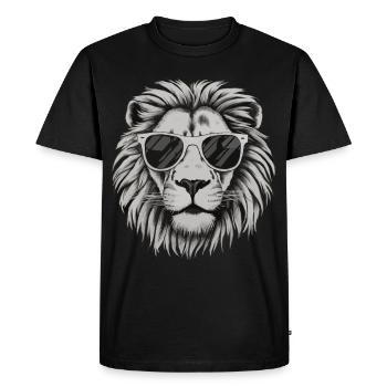 Lion Lion Animal Africa - Men's Premium Organic T-Shirt - black - Front - Nico (187cm)